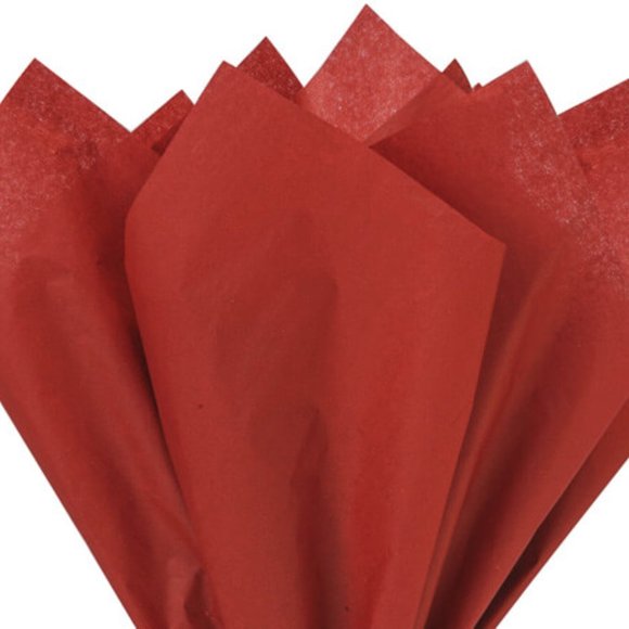 Green Way Tissue Paper Other - Scarlet Red Color Tissue Paper 20x30", 24 Soft Fold Sheets
